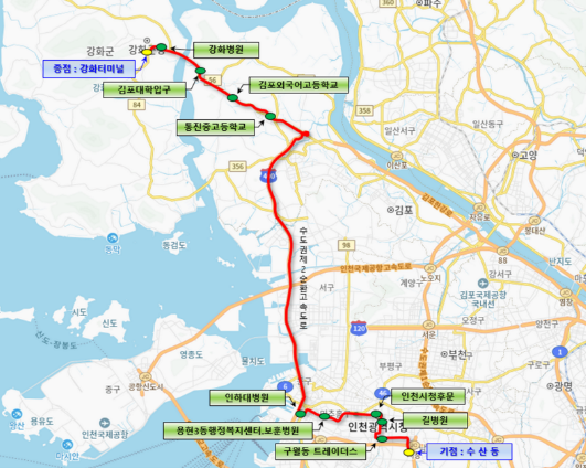 5311번 시내버스 노선도
