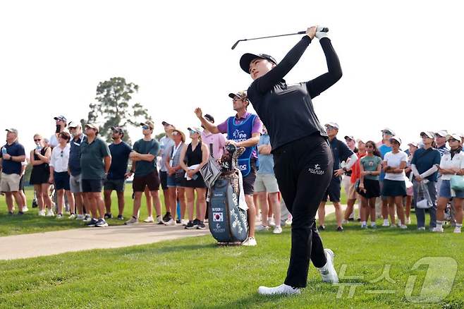 윤이나가 LPGA 셰브론 챔피언십 3라운드를 5위로 마쳤다. ⓒ AFP=뉴스1