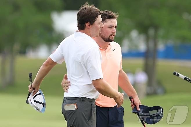 피츠패트릭 형제가 PGA 취리히 클래식 3라운드 단독 선두에 올랐다. ⓒ AFP=뉴스1