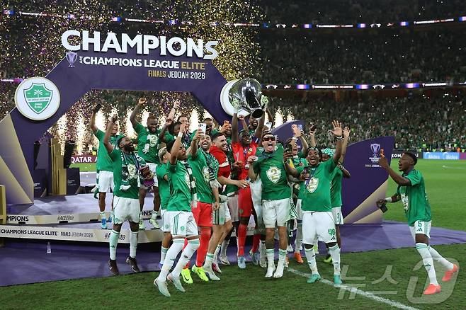 알아흘리가 ACLE에서 우승했다. ⓒ AFP=뉴스1