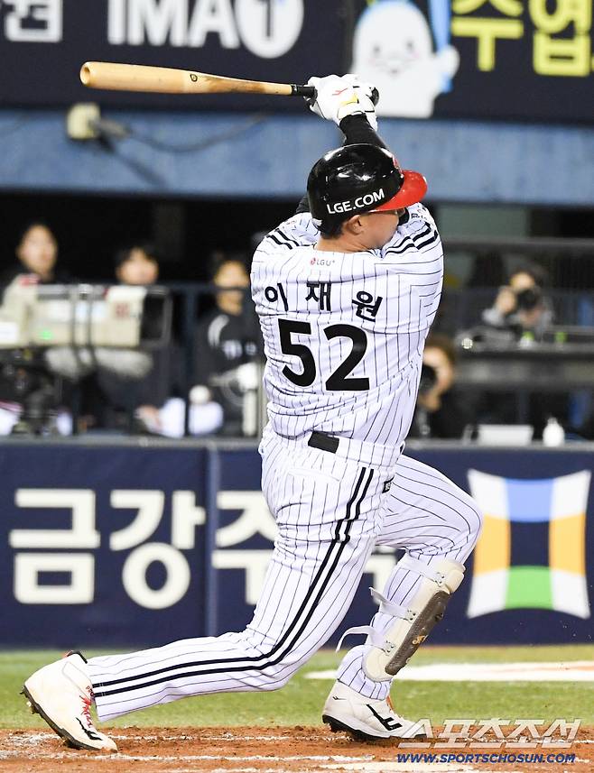 31일 잠실구장에서 열린 LG와 KIA의 경기. LG 이재원이 타격을 하고 있다. 잠실=박재만 기자 pjm@sportschosun.com/2026.03.31/