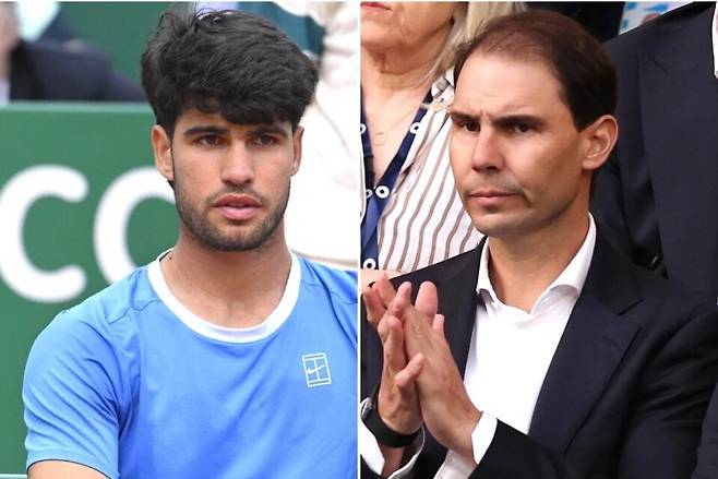 레전드 라파엘 나달이 고국 후배 알카라스를 향해 부디 강한 마음을 갖도록 격려를 했다. 게티이미지