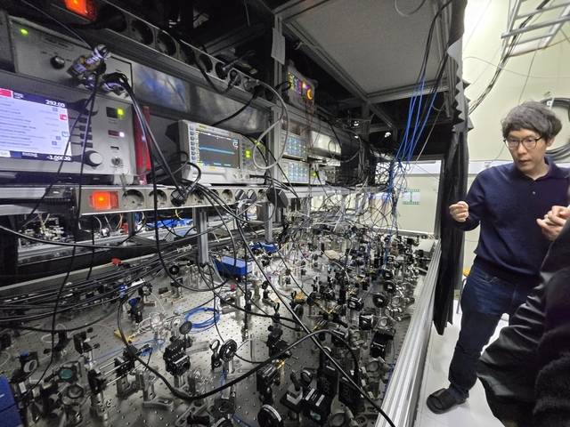 표준연의 중성원자 양자컴퓨터 연구실. 사진=이준기기자.