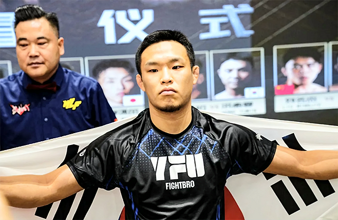 2025년 이후 코리안좀비MMA 오세원은 입식타격기 빅리그 우린펑(WLF)의 종합격투기 부문 유더중지거더우(YFU) 3연승이다. 코리안좀비MMA는 UFC 페더급 타이틀전 출신 정찬성 관장이 지도하고 있다. 사진=武林风