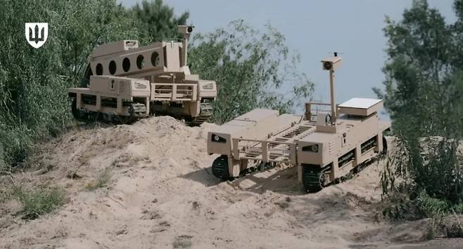 우크라이나군이 공개한 무인지상차량(UGV) 테르밋의 모습