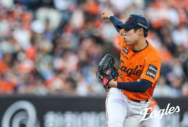 ▲ 2군에서 과제였던 슬라이더를 집중적으로 연마하고 새로운 구종까지 추가해 실험하고 있는 원종혁 ⓒ한화이글스