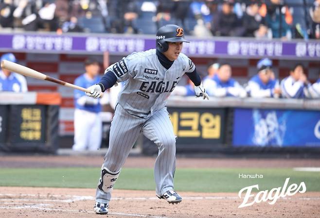 ▲ 2군 출전 이후 좋은 타격 성적을 내며 주목을 받고 있는 최인호 ⓒ한화이글스