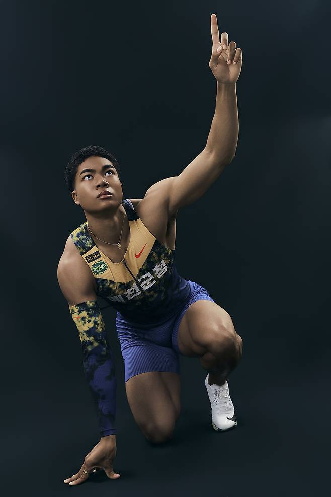 한국 육상 단거리 유망주 나마디 조엘진(예천군청). (700크리에이터스 제공)