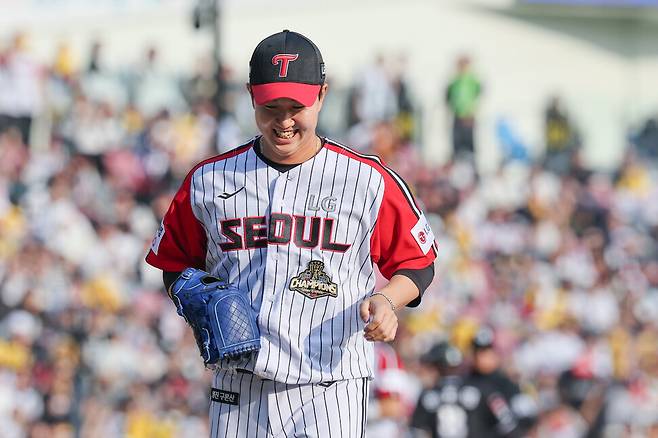 엘지 트윈스 마무리 투수 유영찬. 연합뉴스