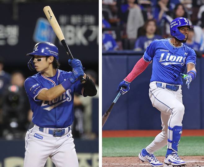 (왼쪽부터) 김성윤. 디아즈