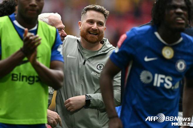 첼시를 FA컵 결승으로 이끈 칼럼 맥팔레인 임시 감독. 사진=AFPBBNews=News1