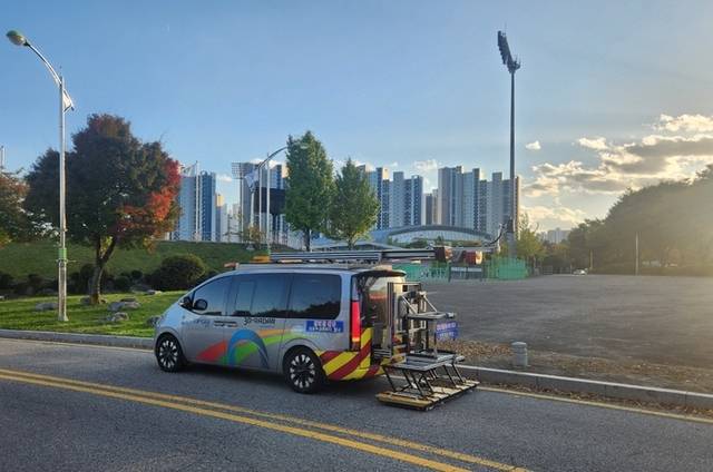 남양주시가 지반침하 사고 예방을 위해 지표투과레이더(GPR) 탐사를 실시하고 있다. 남양주시 제공