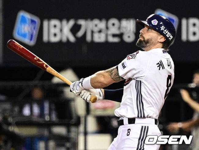 지난해 두산에서 뛰었던 제이크 케이브. / OSEN DB