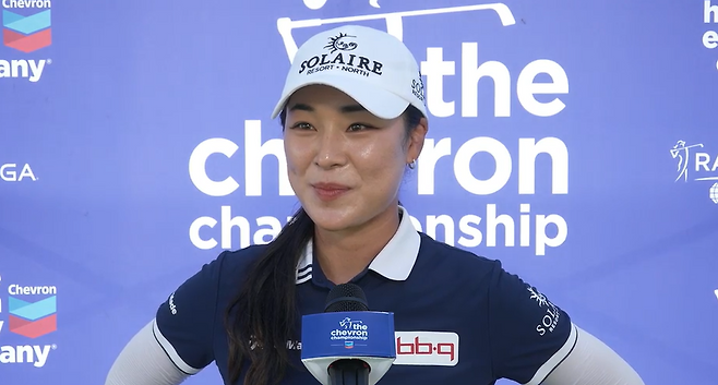 윤이나가 메이저 최고 성적을 기록한 뒤 소감을 전하고 있다. LPGA 홈페이지