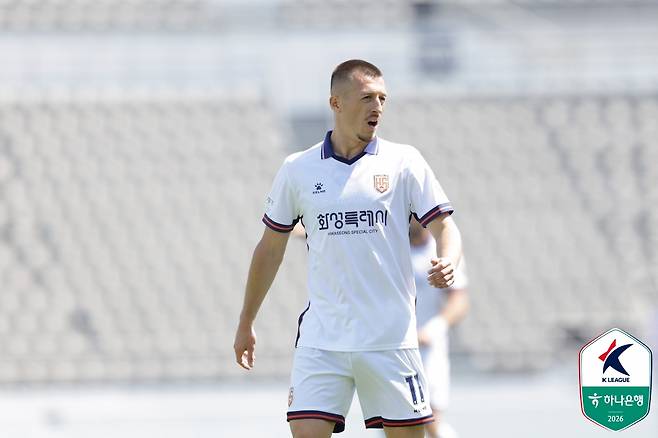 화성FC 공격수 플라나. /사진=한국프로축구연맹 제공