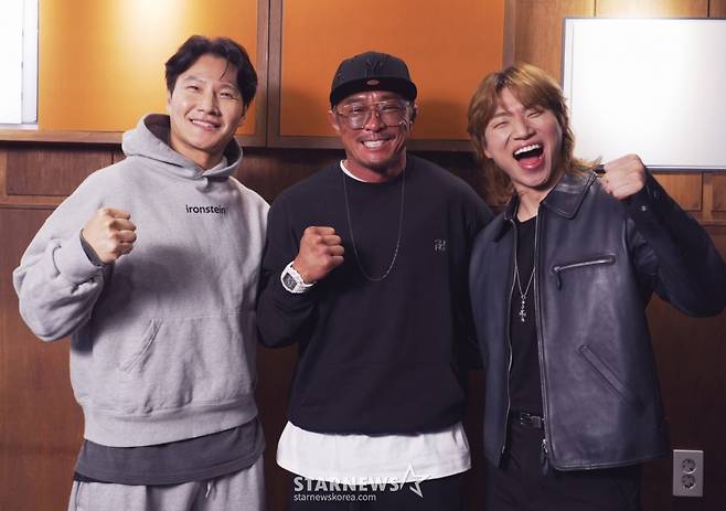 (왼쪽부터) 김종국, 추성훈, 대성 /사진제공=SBS플러스 2026.04.21 /사진=이동훈 photoguy@