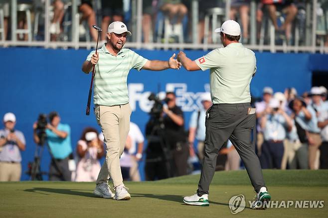 피츠패트릭 형제의 우승 순간  [게티이미지/AFP=연합뉴스]