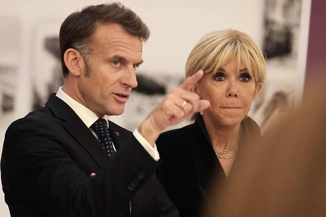 마크롱 대통령 부부  [연합뉴스 자료사진. 재판매 및 DB 금지]