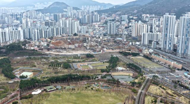 부산 부산진구 부산시민공원 주변 재정비촉진지구. 철거가 진행 중인 촉진3구역. 정종회 기자 jjh@