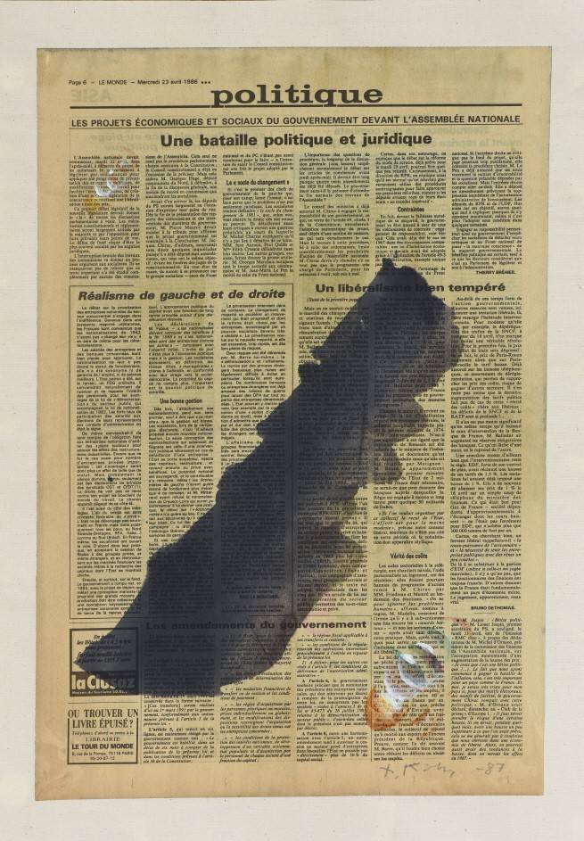 물방울, Waterdrops,&nbsp; &nbsp;신문지에 아크릴릭, Acrylic on newspaper,&nbsp; &nbsp;49.5x33.7cm,&nbsp; &nbsp;1987 / 사진=제주도립미술관
