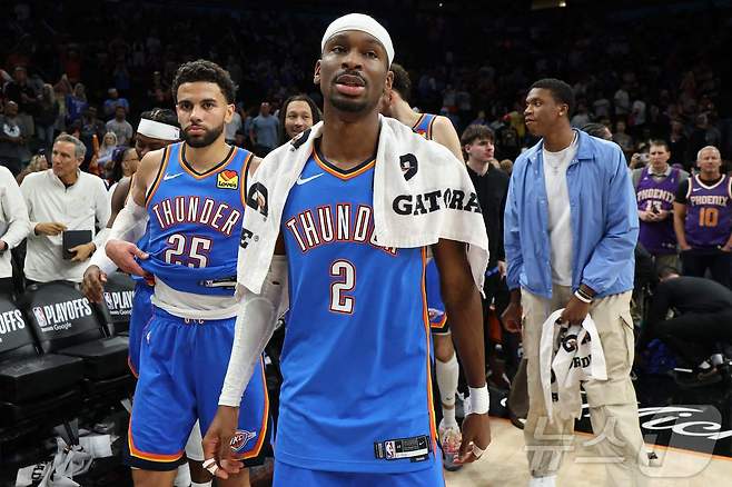 NBA 오클라호마시티가 플레이오프 2라운드에 진출했다. ⓒ AFP=뉴스1