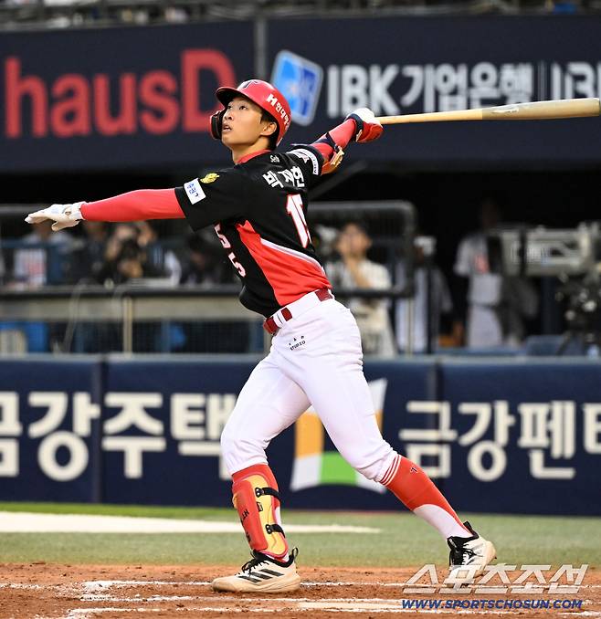 18일 잠실구장에서 열린 두산과 KIA의 경기. KIA 박재현이 타격을 하고 있다. 잠실=박재만 기자 pjm@sportschosun.com/2026.04.18/