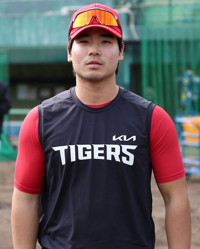 28일 창원 NC전에 앞서 데뷔 첫 1군 엔트리에 등록된 한승연. KIA 제공