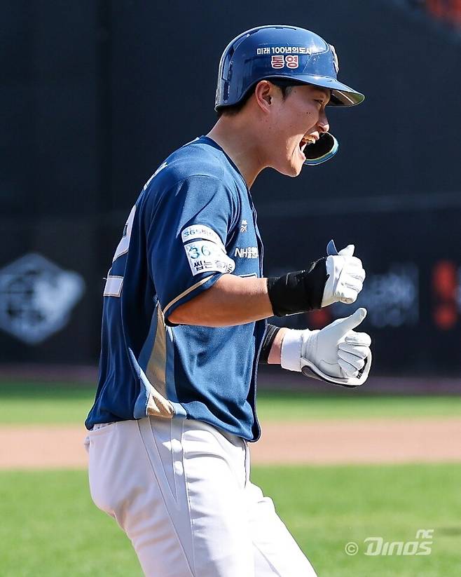 최근 2경기 연속 결승타를 책임진 포수 안중열. NC 제공