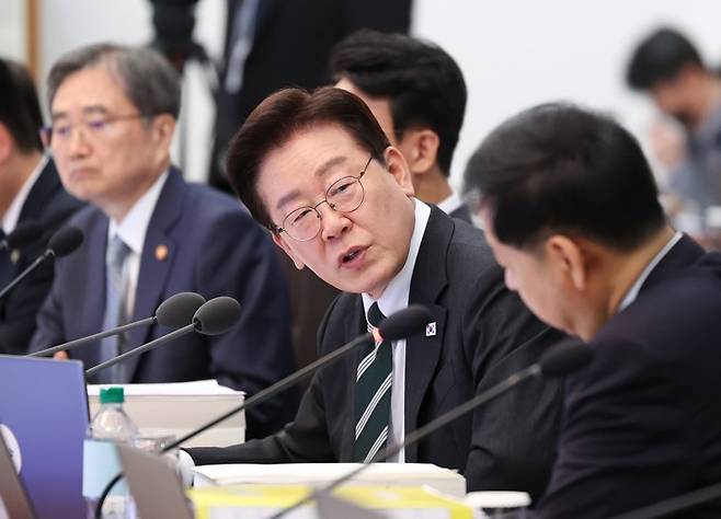 이재명 대통령, 국무회의 발언 [연합뉴스 제공]