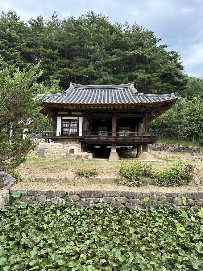 경북 안동시 와룡면에 있는 조선시대 정자 탁청정(濯淸亭)으로, 국가민속문화재 제226호로 지정되어 있다. 김유(金綏)가 1541년(중종 36년) 건립했다. 조선 선비들은 정자 곁에 연못을 만들어&nbsp;연꽃을 심고 이를 감상하며 세속에 더럽혀지지 않는 군자의 자세를 떠올렸다.