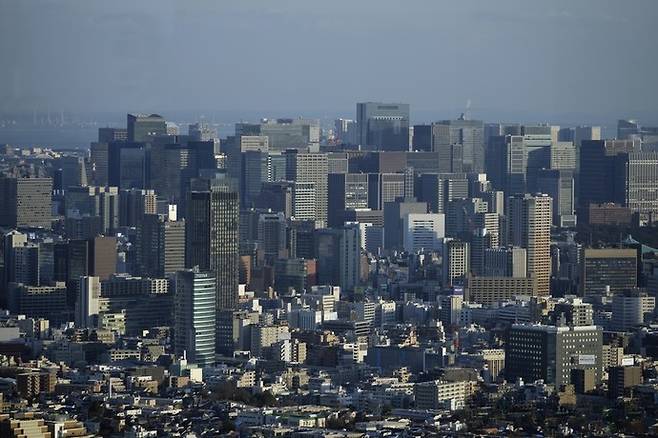 일본 도쿄 시내 풍경. EPA·연합뉴스 자료사진
