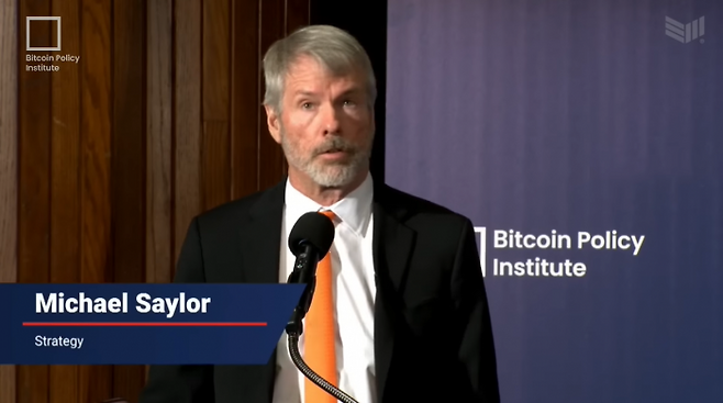 마이클 세일러 스트래티지 CEO. 사진=비트코인 매거진 유튜브 화면 캡처