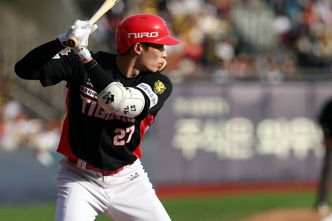 최근 부쩍 향상한 타격감으로 테이블세터 역할을 톡톡히 해내고 있는 김호령. KIA 제