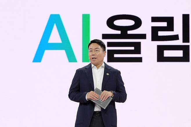 29일 서울 중구 웨스틴조선호텔에서 열린 '구글 포 코리아 2026' 행사에서 윤구 구글코리아 사장이 발표하고 있다. [사진=구글코리아]