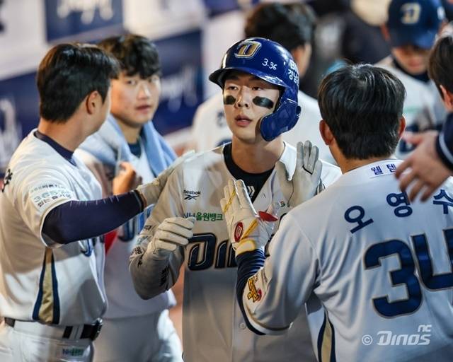 29일 KIA전에서 홈런포를 가동한 박건우. 사진=NC 제공