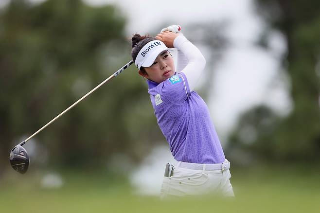 지난해 AIG 여자오픈 우승자 야마시타 미유. AFP연합뉴스