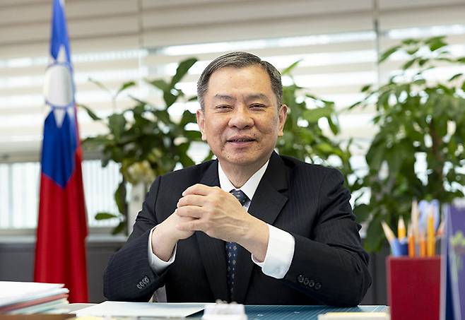 추가오웨이 주한타이베이대표부 대표(대사). 지호영 기자&nbsp;