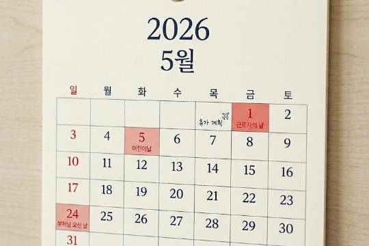 5월 4일 임시공휴일(대체공휴일) 지정 불발, AI 이미지