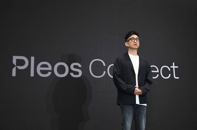 이종원 현대차·기아 전무가 29일 서울 강남 ‘UX 스튜디오 서울’에서 가진 ‘플레오스 커넥트’ 미디어 데이에서 슬림 디스플레이를 소개하고 있다. 장우진 기자