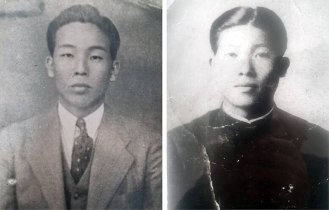 백락용(왼쪽)과 백락정의 젊은 시절. 백락용은 동아일보 서천 지국장을 지냈다. 백남식·백남선 제공