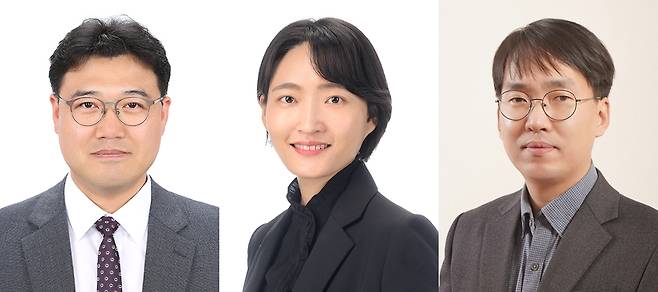 (왼쪽부터) 서울아산병원 의생명연구소 전은성 교수, 한국과학기술연구원 장미희 박사, 아주대학교 분자과학기술학과 박대찬 교수./사진=서울아산병원 제공