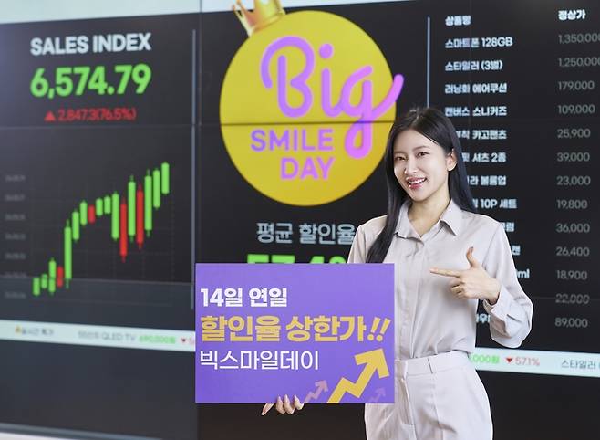 G마켓이 다음달 6일부터 19일까지 진행하는 ‘빅스마일데이’ 관련 이미지. G마켓
