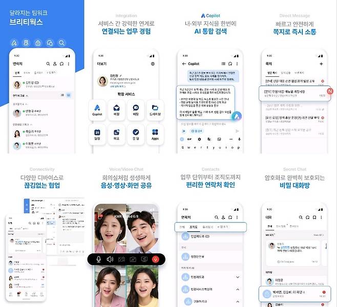 삼성SDS 브리티웍스가 적용된 ‘온AI’ 모바일 서비스 화면. <사진=삼성SDS>