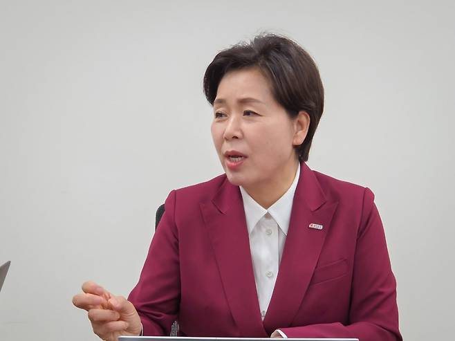 당내 경선을 진행 중인 양향자 국민의힘 경기지사 후보. /사진=박상곤 기자