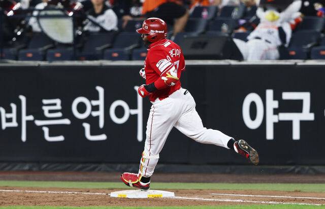 에레디아가 좋은 타격감을 보여줬다./SSG 랜더스
