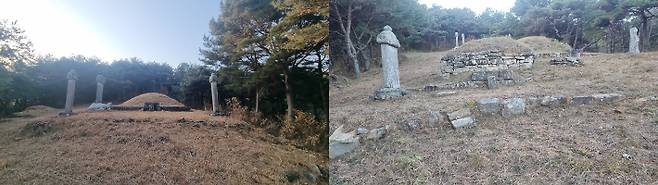 조금후 부부·조열 묘. 경남도청 제공