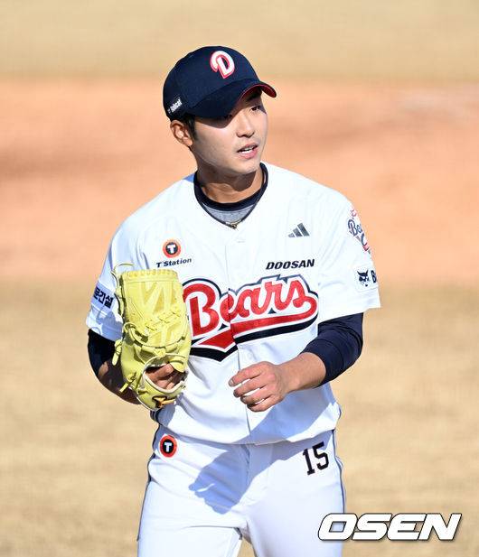 [OSEN=이대선 기자] 두산 최주형 2026.03.13 /sunday@osen.co.kr