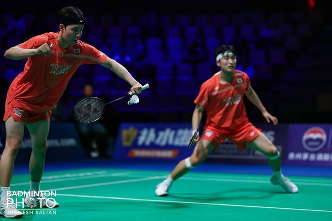 배드민턴 남자 복식 서승재(왼쪽) 김원호. /사진=대한배드민턴협회 제공