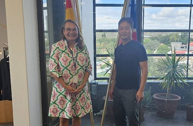 나미비아 수도 빈트후크에서 독일 NGO 관계자 심층 인터뷰 [김영완 제공. 재판매 및 DB 금지]