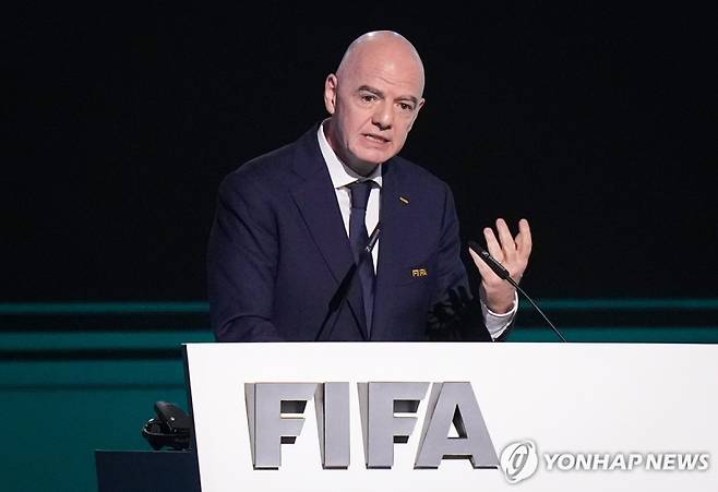 4선이 확실시 되는 잔니 인판티노 FIFA 회장. 연합뉴스
